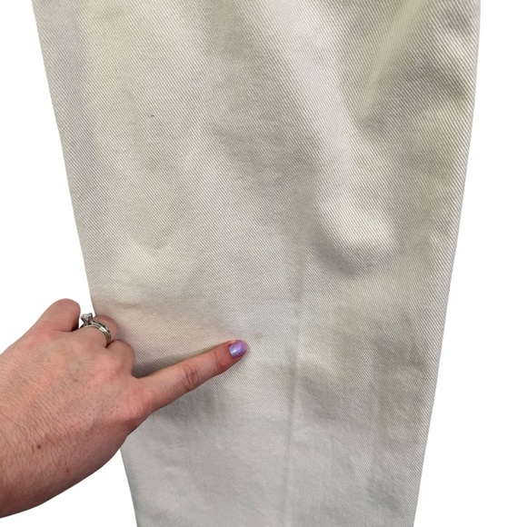 WE THE FREE CRVY Straight Shooter Jean Ivory 28 Free People Boho Distressed - Picture 13 of 16